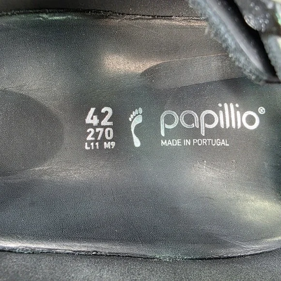 Papillio by Birkenstock Platform Sandals Adjustable Buckles Black EU 42 Men 9 - Picture 9 of 10